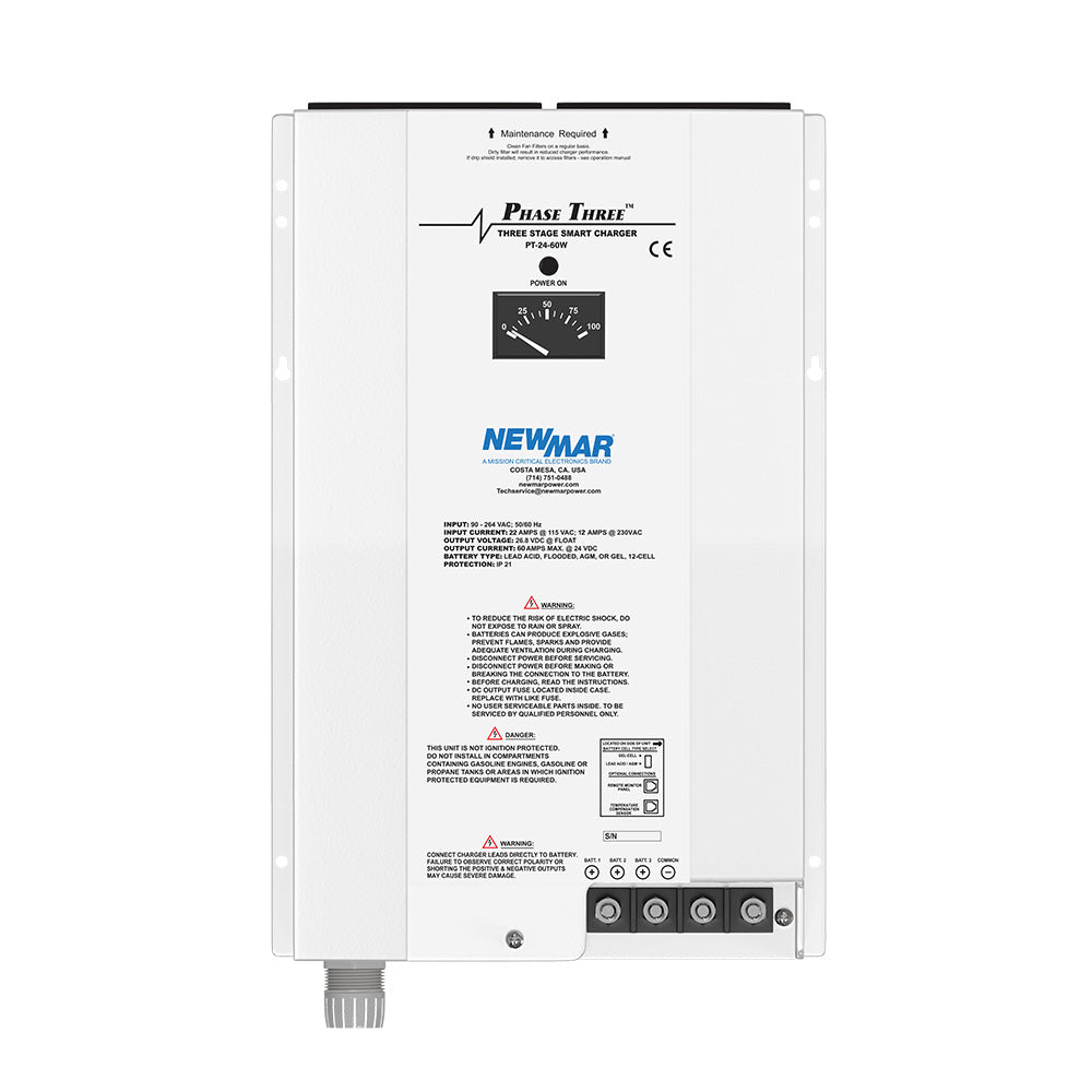 Newmar Power Newmar PT-24-60W Battery Charger — marine battery chargers