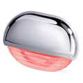 Hella Marine Easy Fit Step Lamp - Red w/Chrome Cap — marine interior / courtesy light