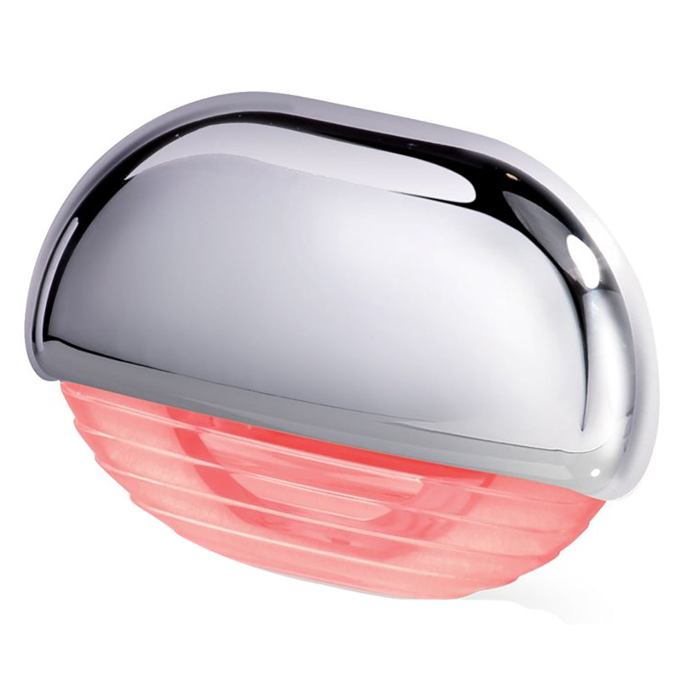 Hella Marine Easy Fit Step Lamp - Red w/Chrome Cap — marine interior / courtesy light