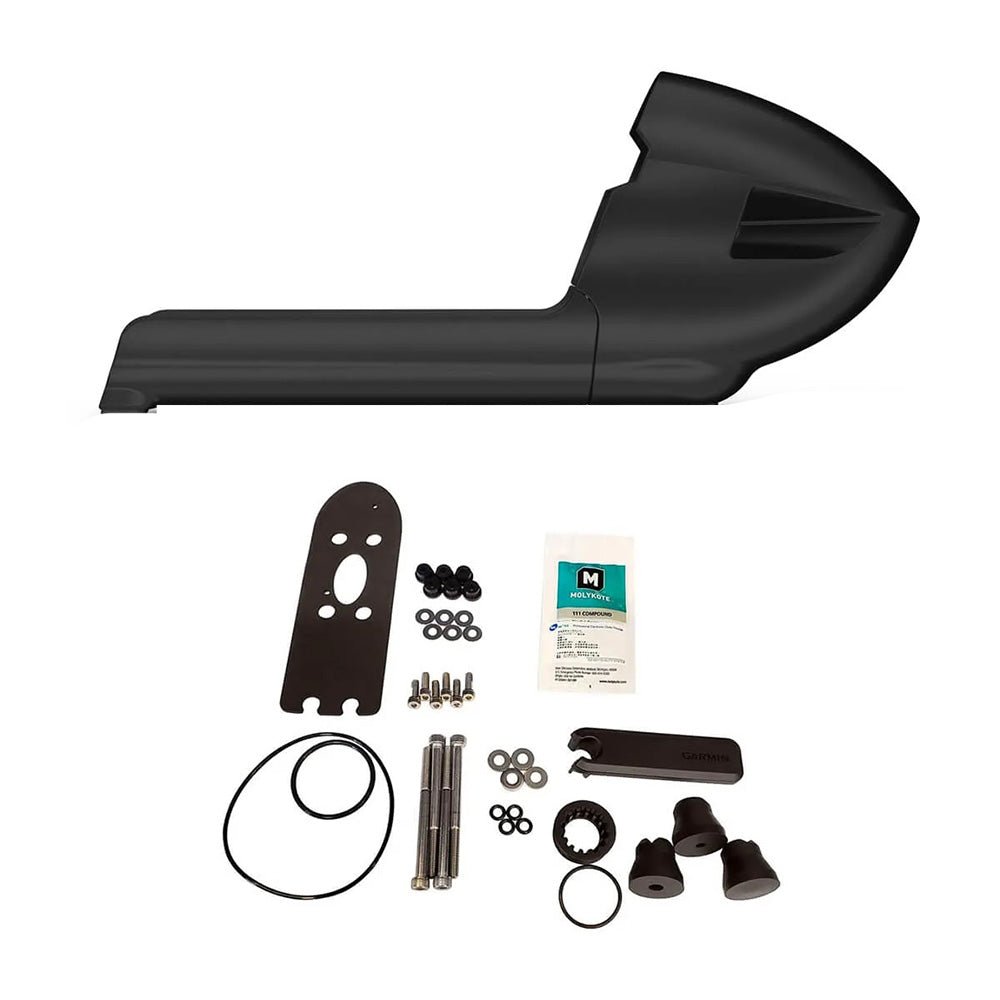 Garmin Force Nose Cone w/Transducer Replacement Kit - Black — marine trolling motor accessories