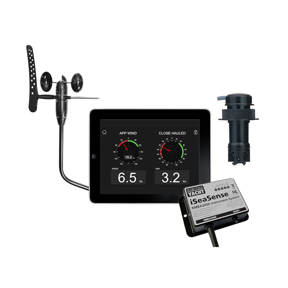 Digital Yacht iSeaSense Wireless Speed Depth Temp Pack Plus Wind — marine instruments