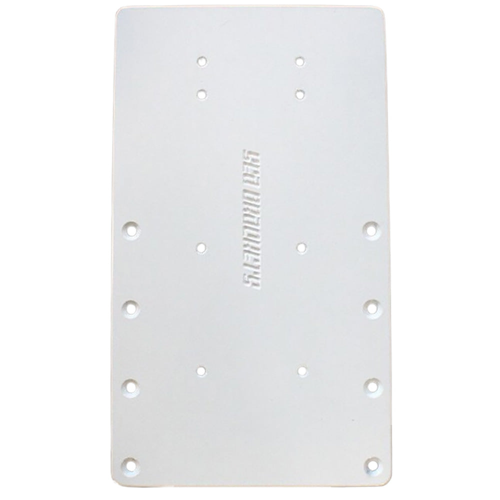 Sea Brackets 14" Straight Trolling Motor Plate — marine trolling motor accessories