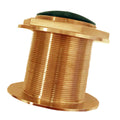 Echonautics Bronze Low-Profile Thru-Hull High-Frequency CHIRP Transducer - 1kW, 18° Tilt, 130-210kHz — marine transducers