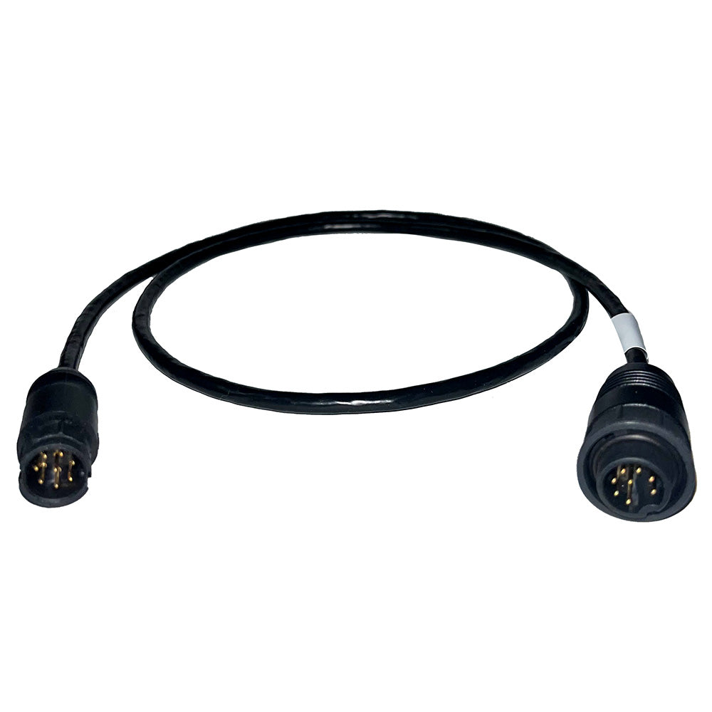Echonautics 1M Adapter Cable w/Male 8-Pin Black Box Connector f/Echonautics 300W, 600W & 1kW Transducers — marine transducer accessories