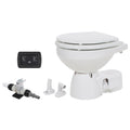 Jabsco Quiet Flush E2 Fresh Water Toilet Compact Bowl - 12V - Soft Close Lid — marine marine sanitation