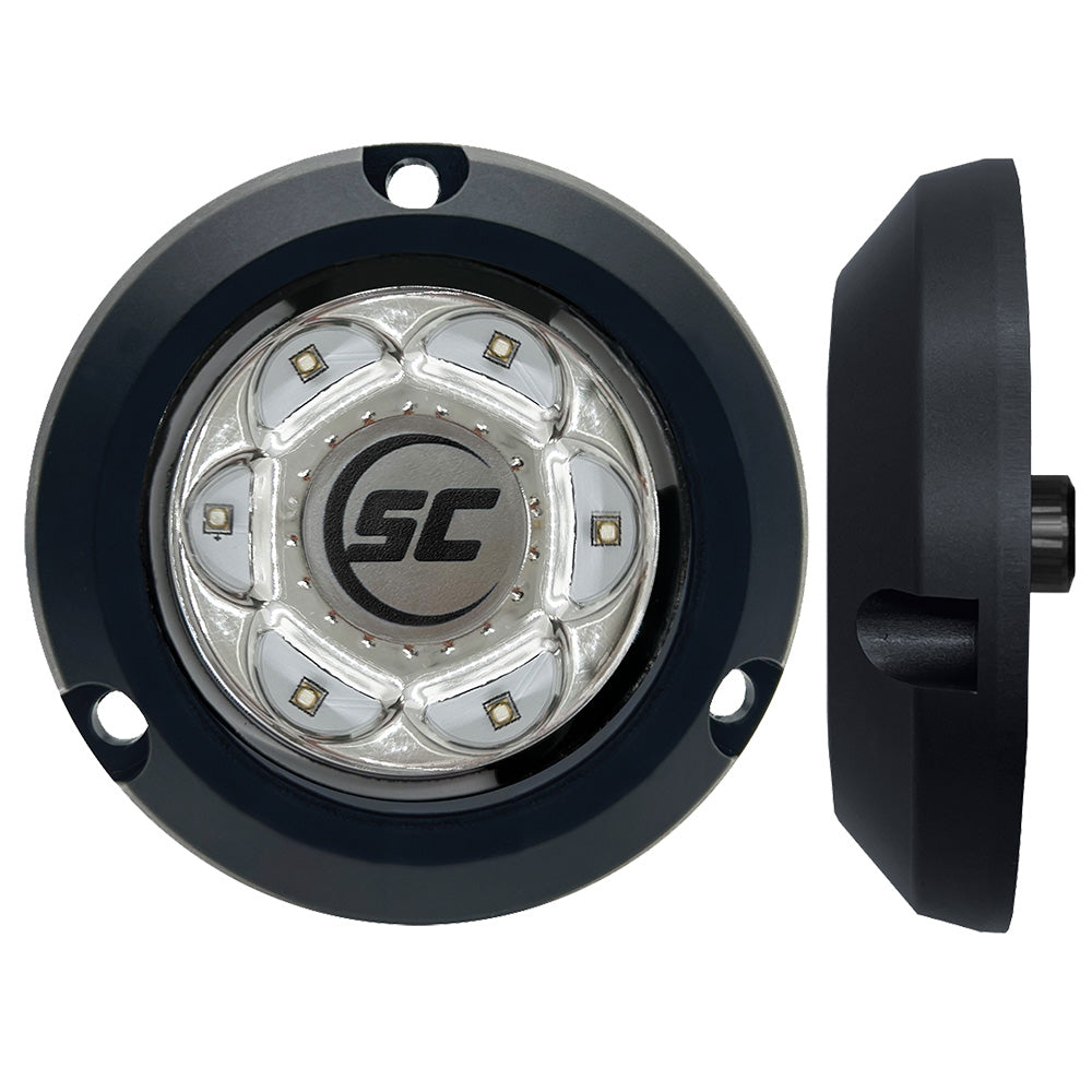 Shadow-Caster LED Lighting Shadow-Caster SC2 Series Polymer Composite Surface Mount Underwater Light - Great White — marine underwater lighting