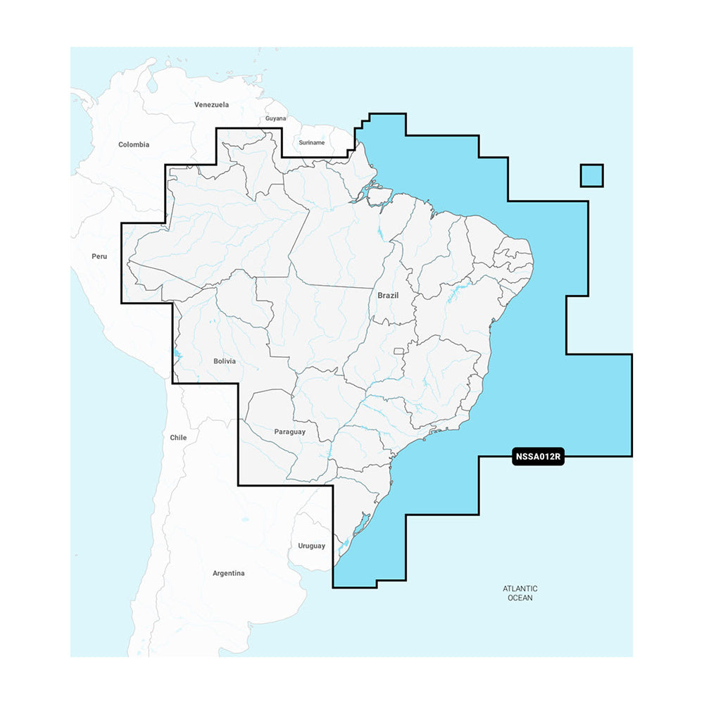 Garmin Navionics+™ NSSA012R Brazil — marine garmin navionics+ foreign