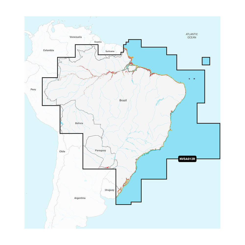 Garmin Navionics Vision+™ NVSA012R Brazil — marine garmin navionics vision+ - foreign