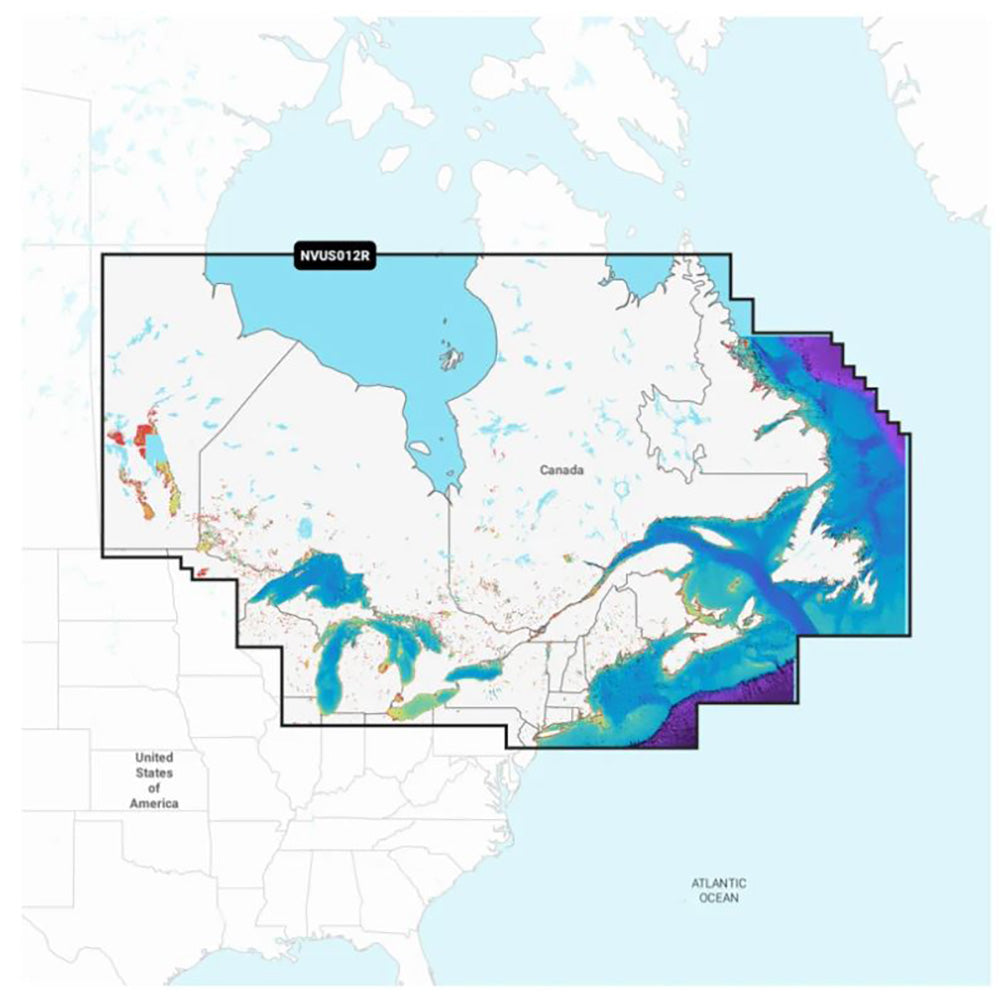 Garmin Navionics Vision+™ NVUS012R Canada, East & Great Lakes — marine garmin navionics vision+