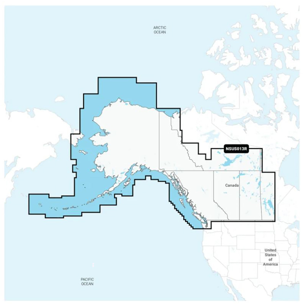 Garmin Navionics+™ NSUS013R Canada, West & Alaska — marine garmin navionics+