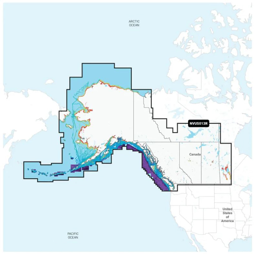 Garmin Navionics Vision+™ NVUS013R Canada, West & Alaska — marine garmin navionics vision+