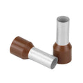 Pacer Brown 4 AWG Wire Ferrule - 16mm Length - 10 Pack — marine accessories
