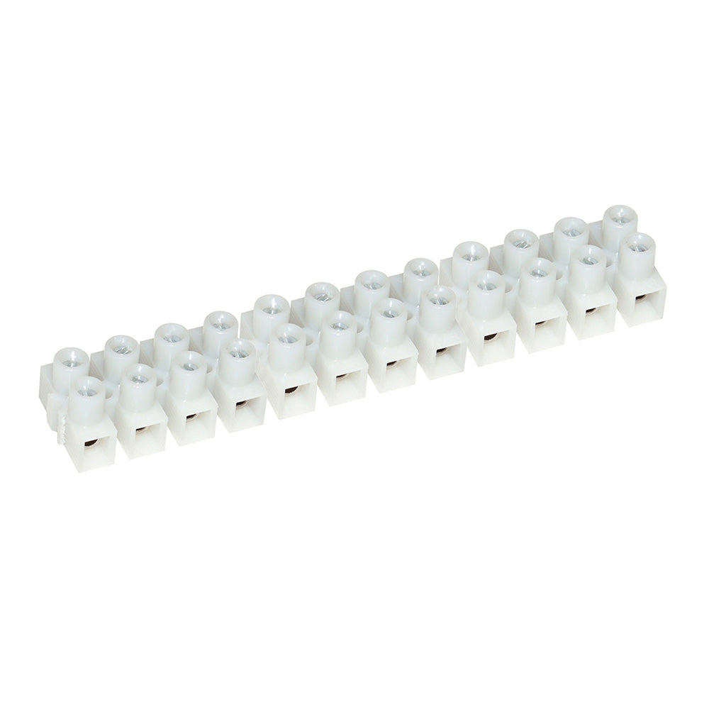 Pacer 20A Euro Style Terminal Block - 12 Gang - 5 Pack — marine terminals
