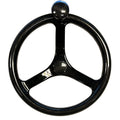 Schmitt Marine Carbon Fiber Primus Wheel w/Knob 13.5" w/Sanntoprene Finger Grip 3/4" Tapered Shaft w/CF Nut — marine steering wheels