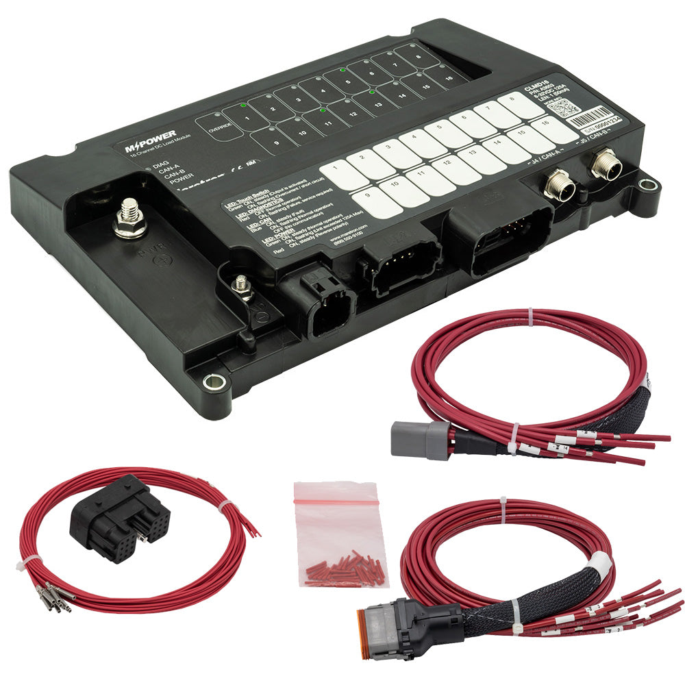 Maretron MPower® 16-Channel DC Load Controller Module w/NMEA 2K w/J1 & J2 Connectors — marine marine monitors