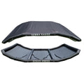 Sebba Shade 8 x 12 ft. Black Sun Shade f/Boats 26'+ — marine biminis/shades/umbrellas
