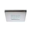 Quick Edwin C Downlight LED - 2W, IP66, Screw Mounted - Square Stainless Bezel, Square Warm White Light — marine dome/down lights