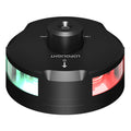 Lopolight Tri-Color Nav Light w/Windex Mount - 1NM - Black Housing w/FB Base — marine navigation lights