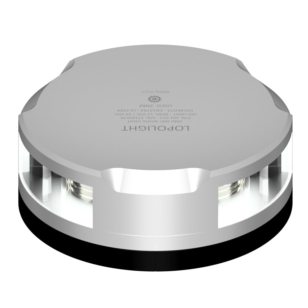 Lopolight Masthead/360-Degree Light - 3NM - Silver Housing w/FB Base — marine navigation lights