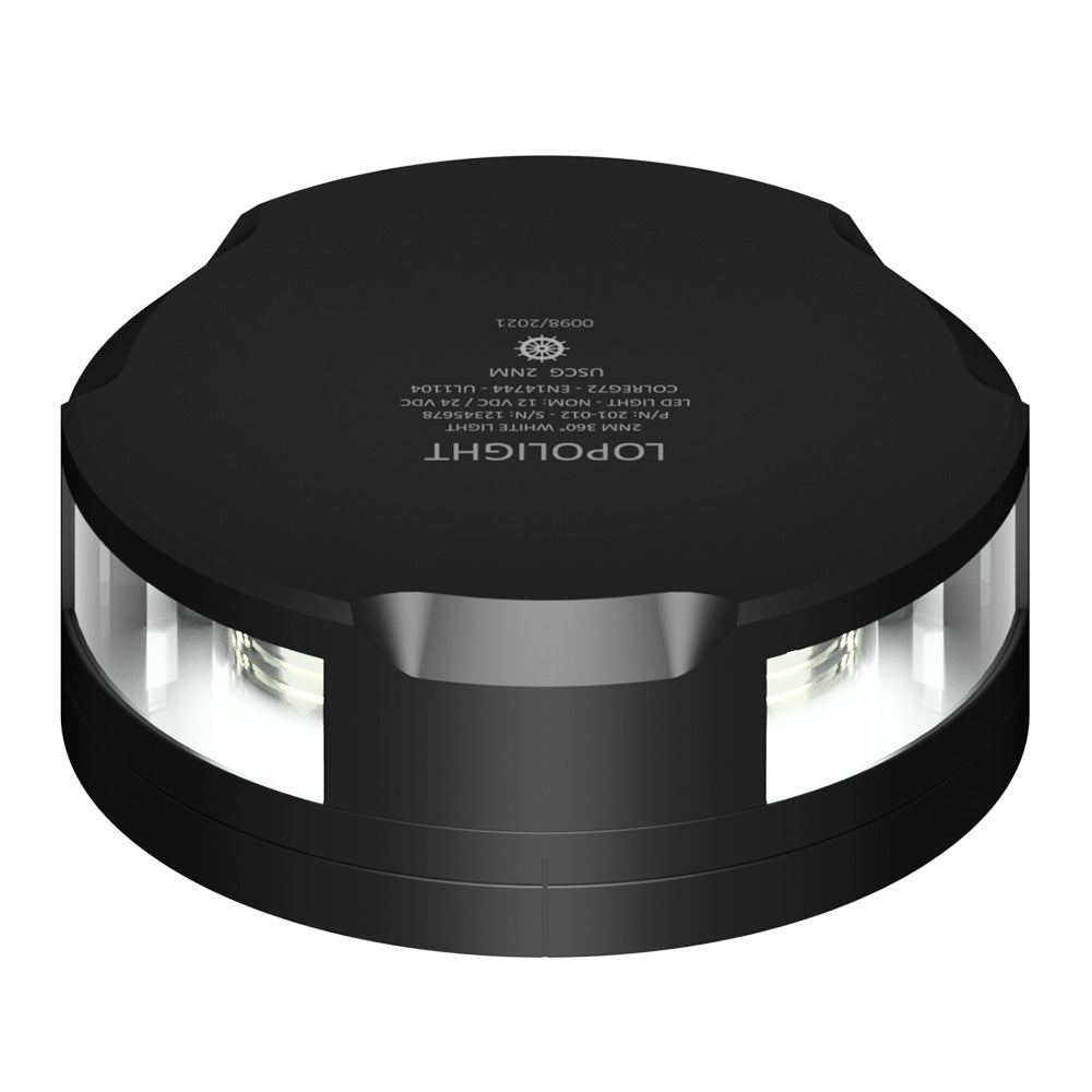 Lopolight Masthead/360-Degree Light - 3NM - Black Housing w/FB Base — marine navigation lights
