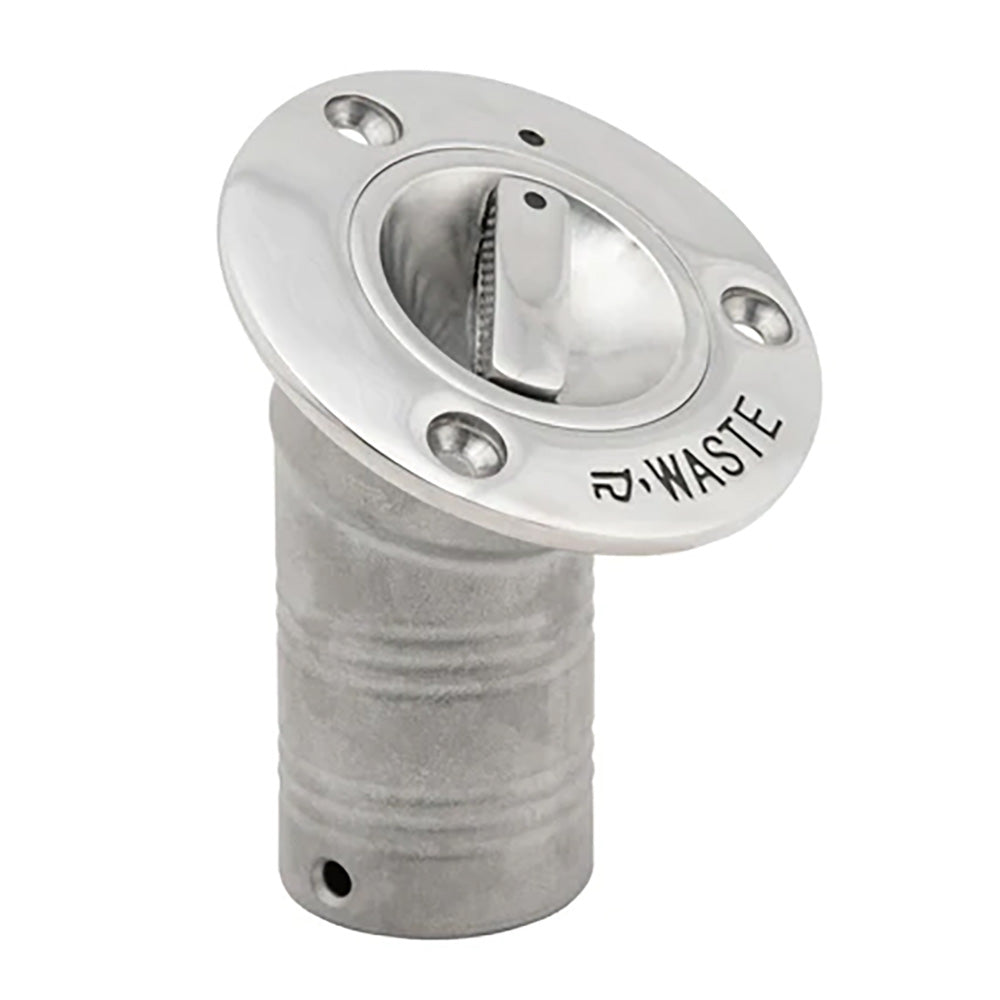 Whitecap 30° EPA Pull-Up Deck Fill Angled 1-1/2" (Waste) — marine deck fills