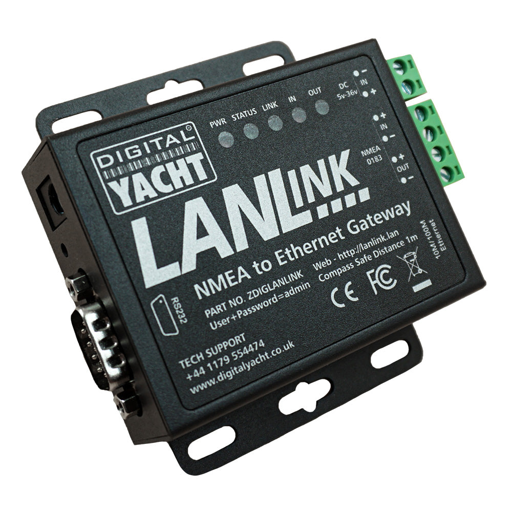 Digital Yacht LANLink NMEA 0183 To Ethernet Gateway — marine accessories
