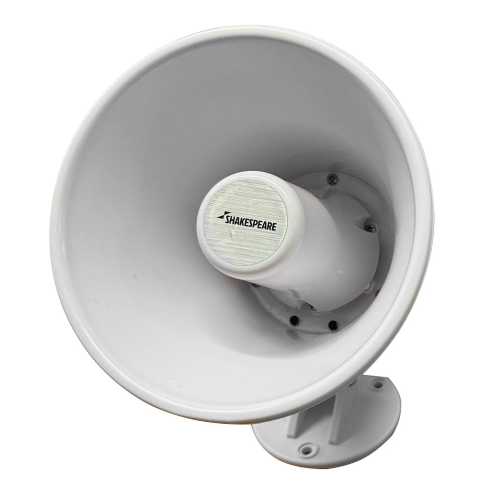 Shakespeare 15W 4-Ohm 5" Loud Hailer Speaker w/Bracket & Talkback - White — marine hailer horns