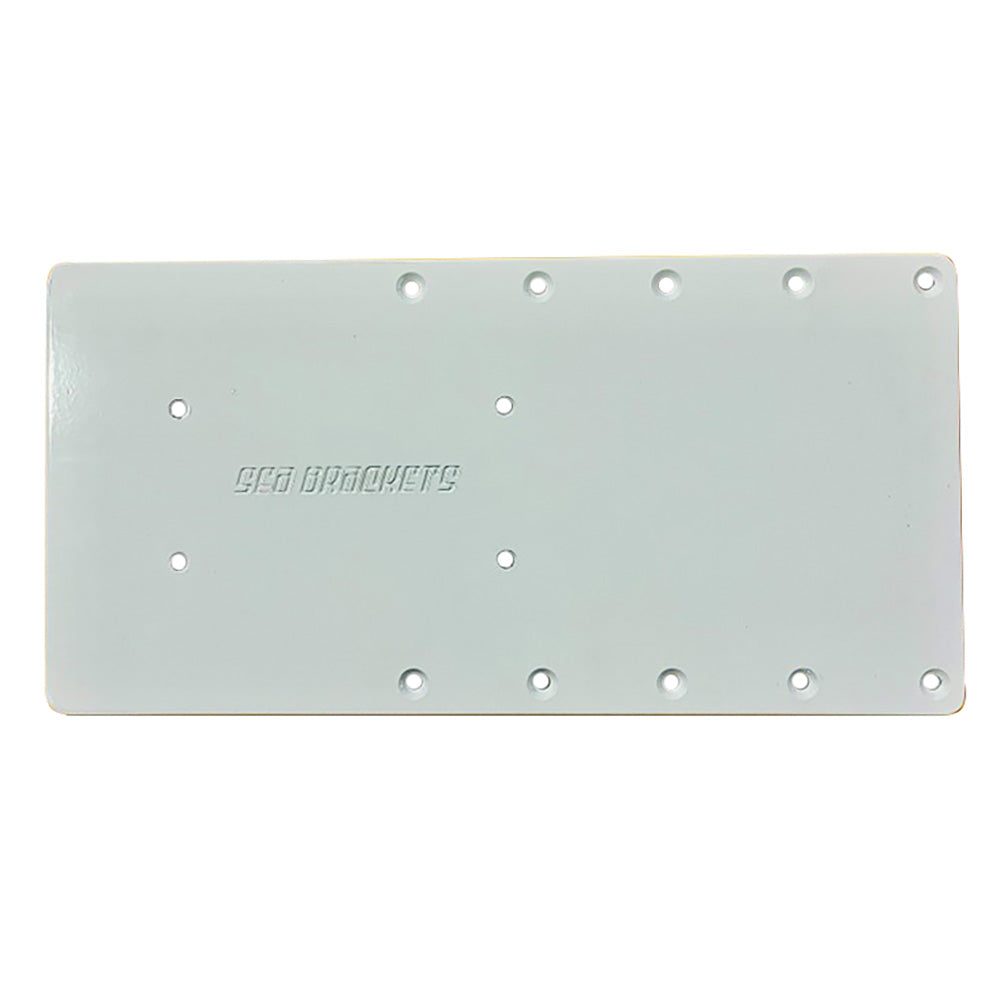 Sea Brackets 14" Straight Trolling Motor Plate f/Garmin Kraken — marine trolling motor accessories