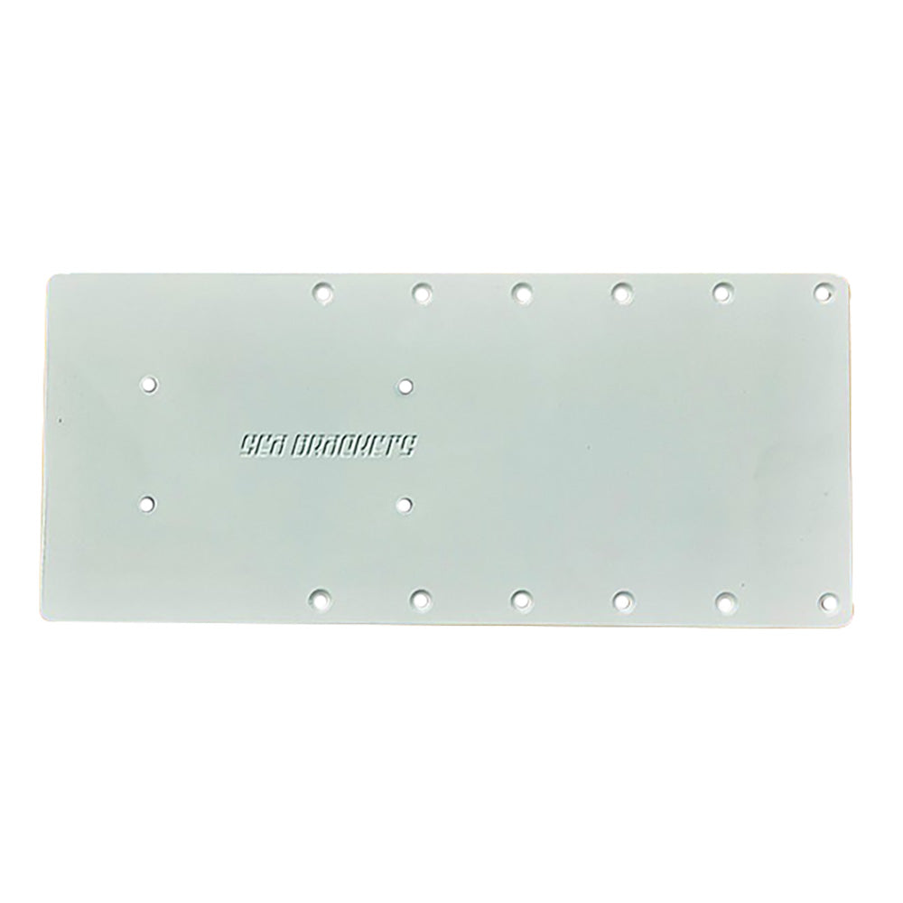 Sea Brackets 16" Straight Trolling Motor Plate f/Garmin Kraken — marine trolling motor accessories
