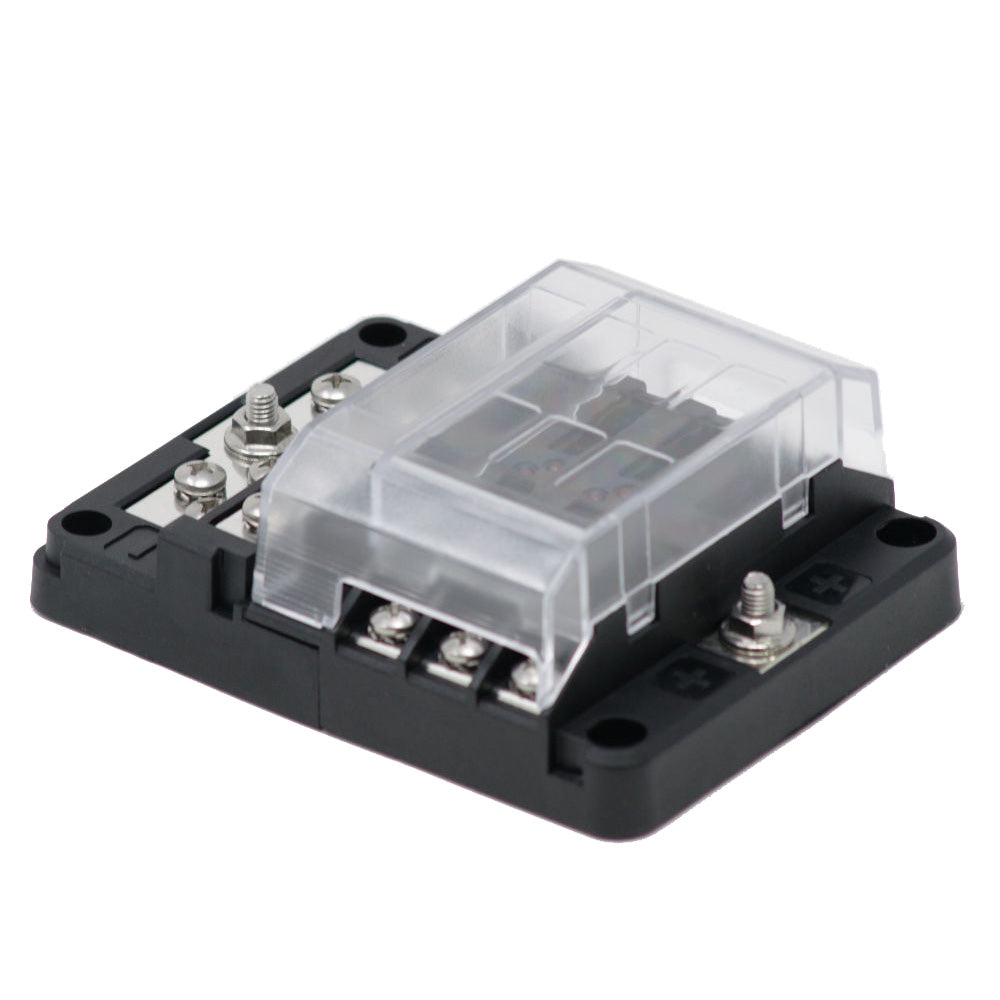 Egis Mobile Electric Egis RT Fuse Block 6 Position w/Ground & LED Indication — marine fuse blocks & fuses