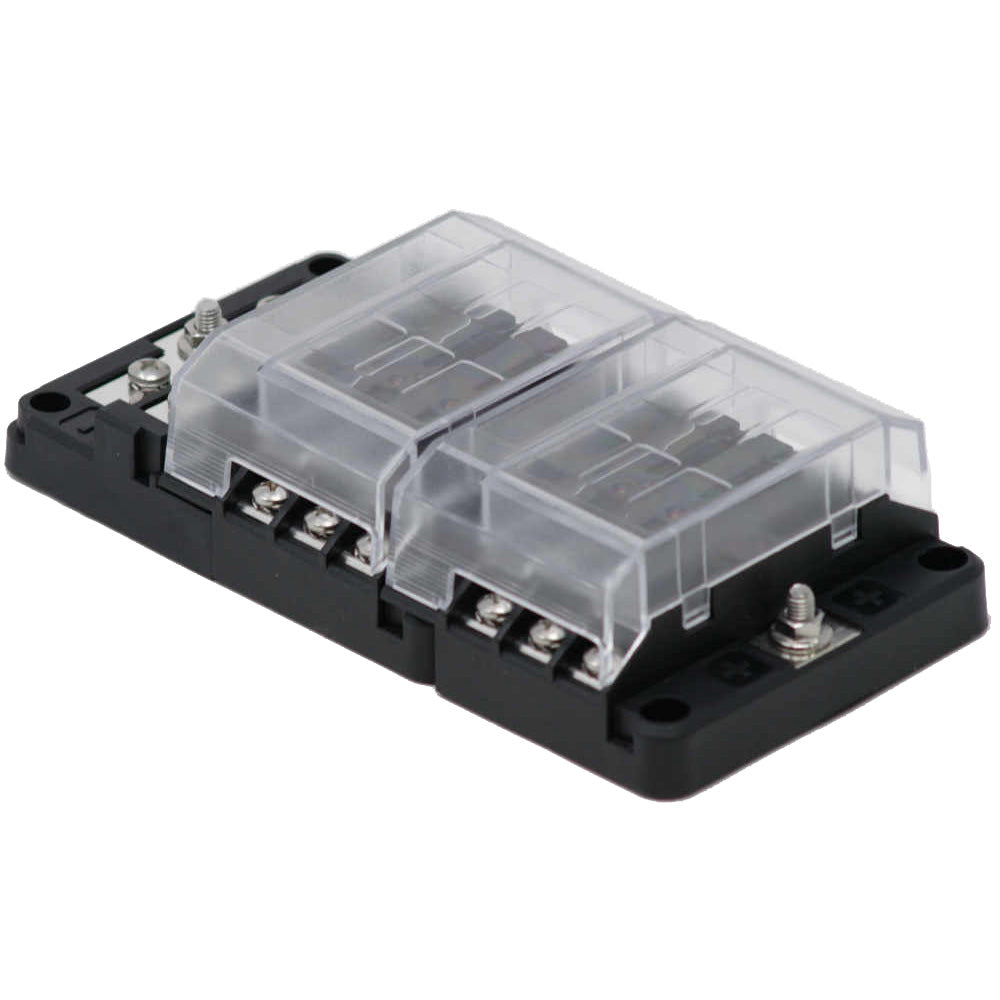 Egis Mobile Electric Egis RT Fuse Block 12 Position w/Ground & LED Indication — marine fuse blocks & fuses
