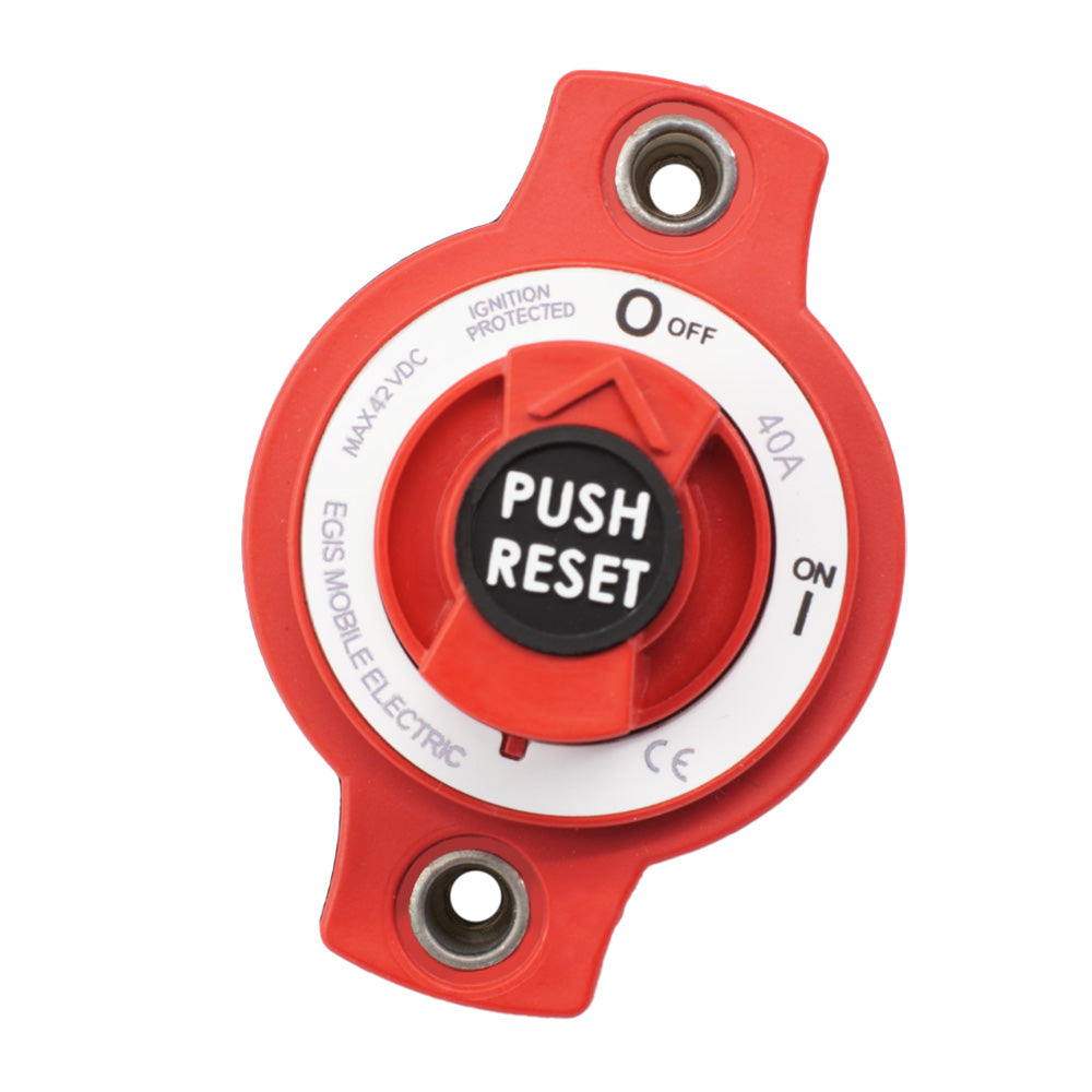 Egis Mobile Electric Egis 40A Panel Mount Mini Circuit Breaker — marine circuit breakers