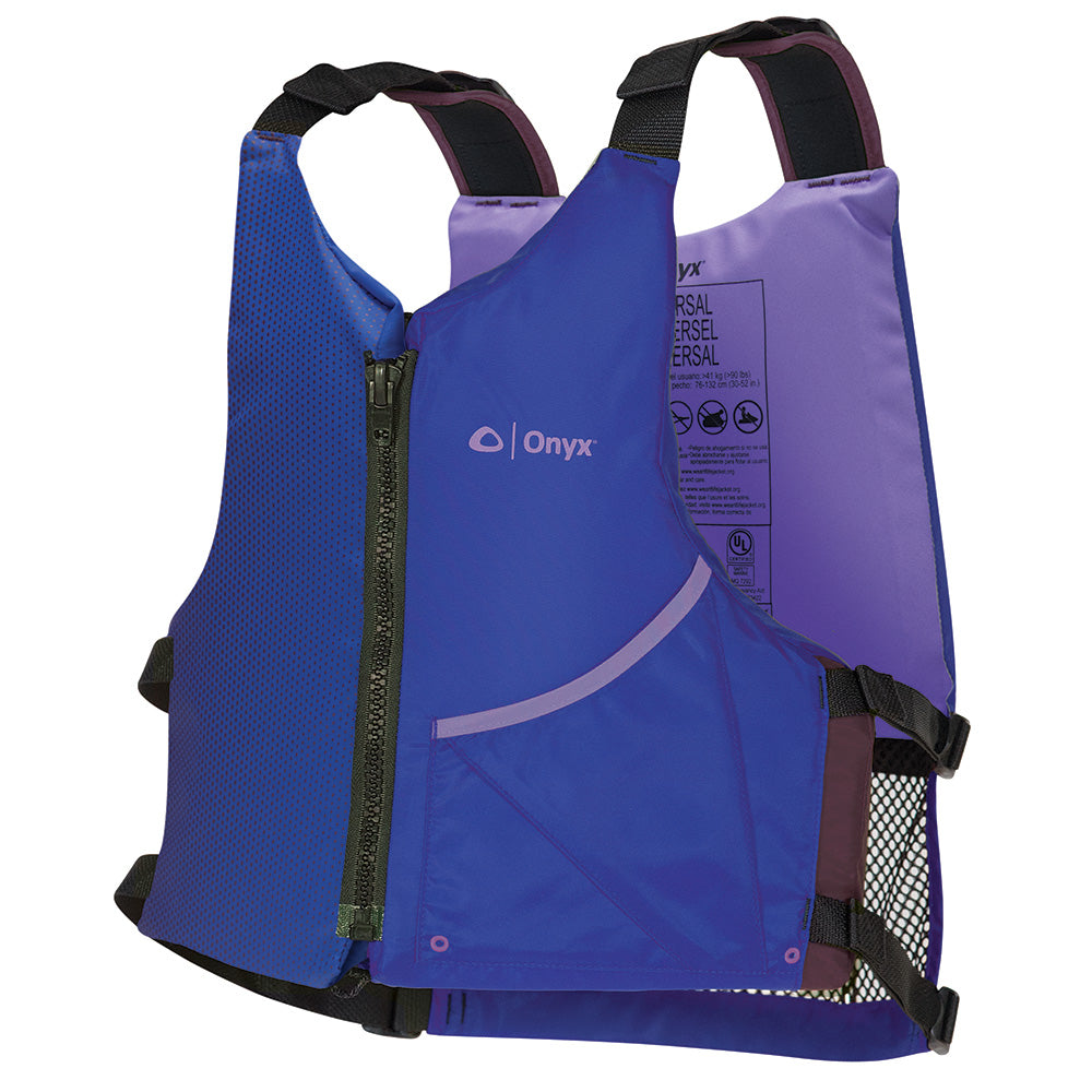 Onyx Outdoor Onyx Universal Paddle PFD Life Jacket - Adult - Blue/Purple — marine paddlesports