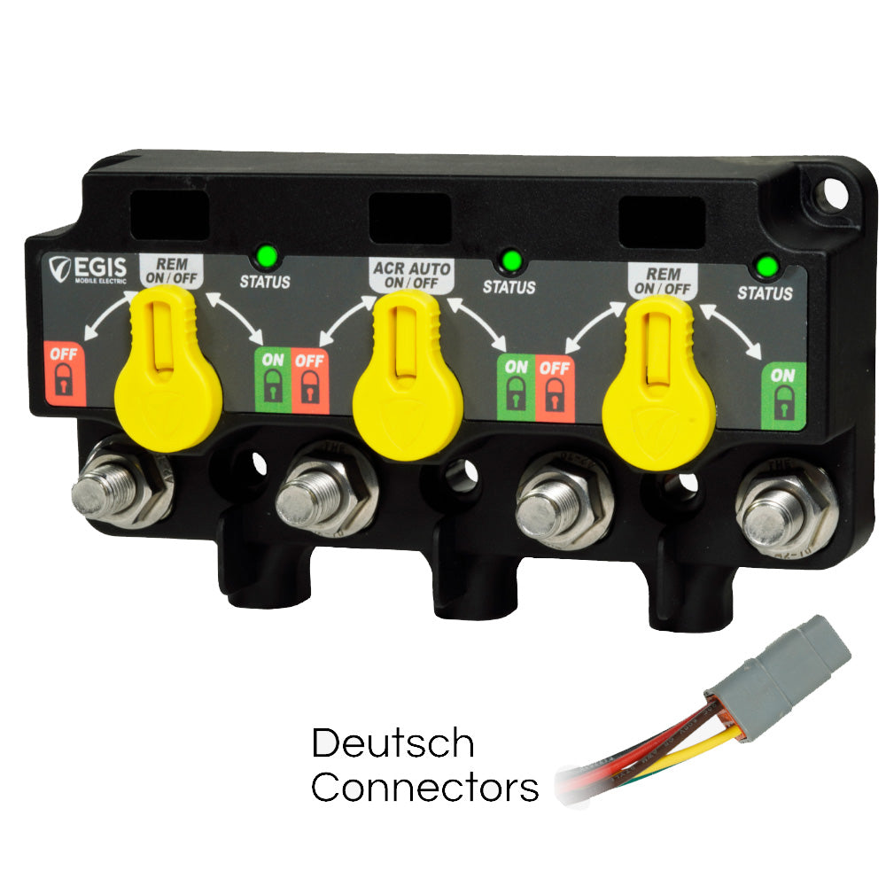 Egis Mobile Electric Egis XD Series Triple Flex 2 Relay-ACR-Relay w/Knobs & 3X DTM Connector — marine accessories
