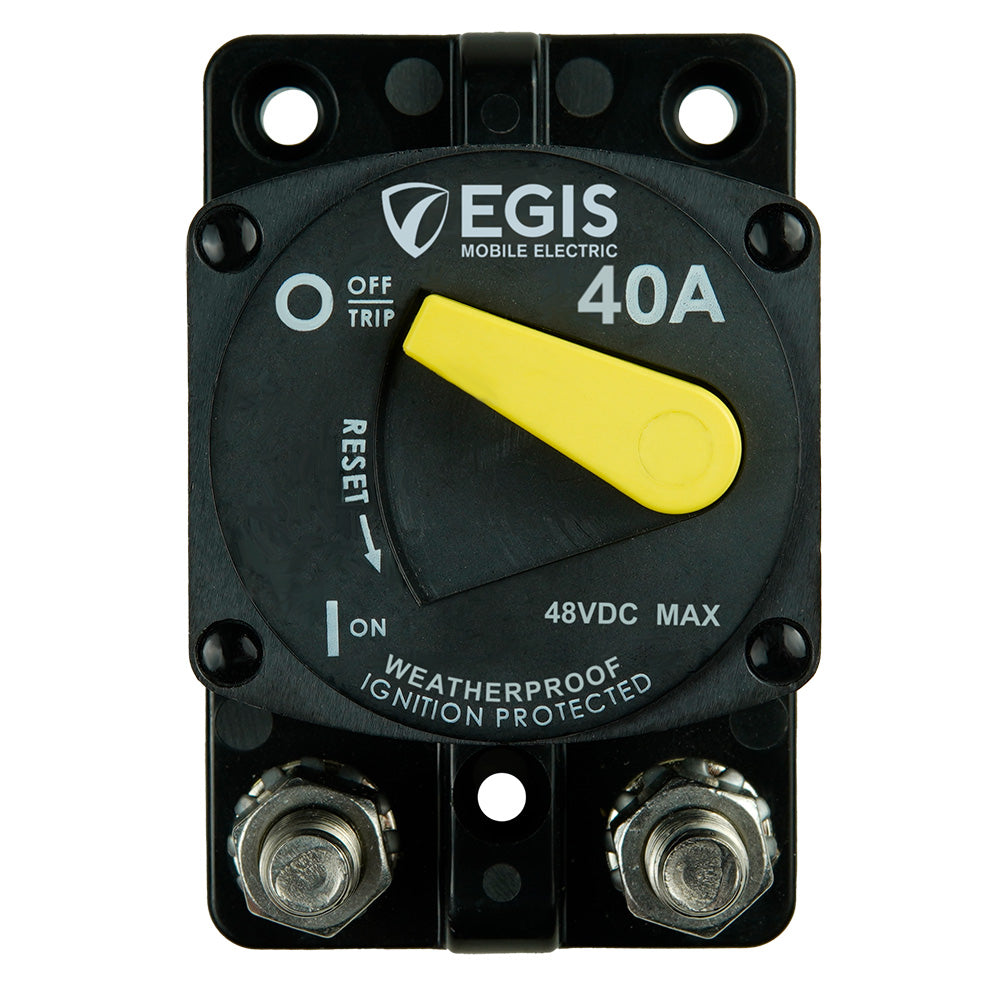 Egis Mobile Electric Egis 40A Surface Mount 87 Series Circuit Breaker — marine circuit breakers
