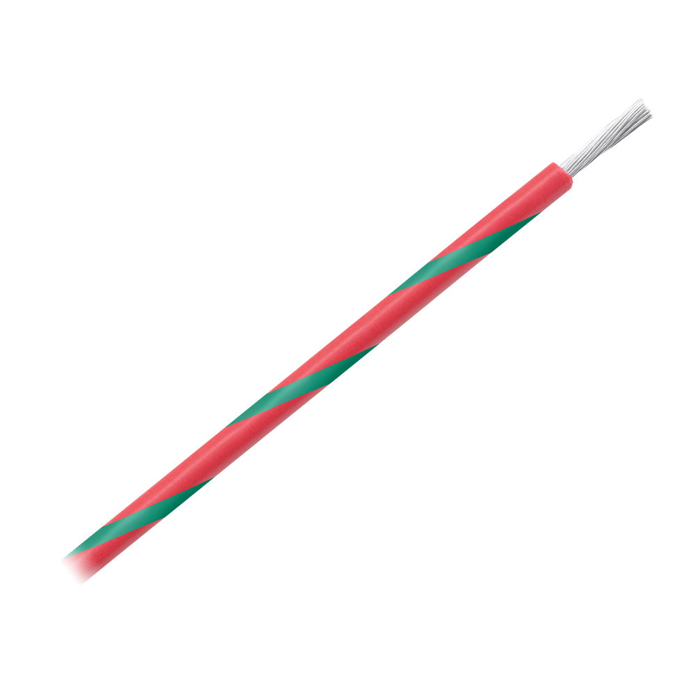 Pacer 14 AWG Gauge Striped Marine Wire 500' Spool - Red w/Green Stripe — marine wire