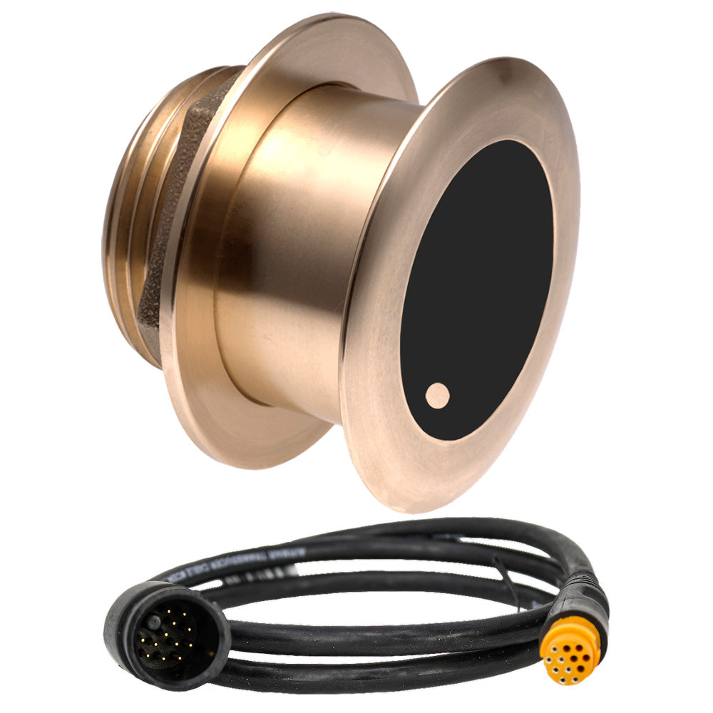 Airmar B175MW Med Ultra Wide 1kW, 20° Chirp Thru-Hull Transducer f/12-Pin Garmin — marine transducers
