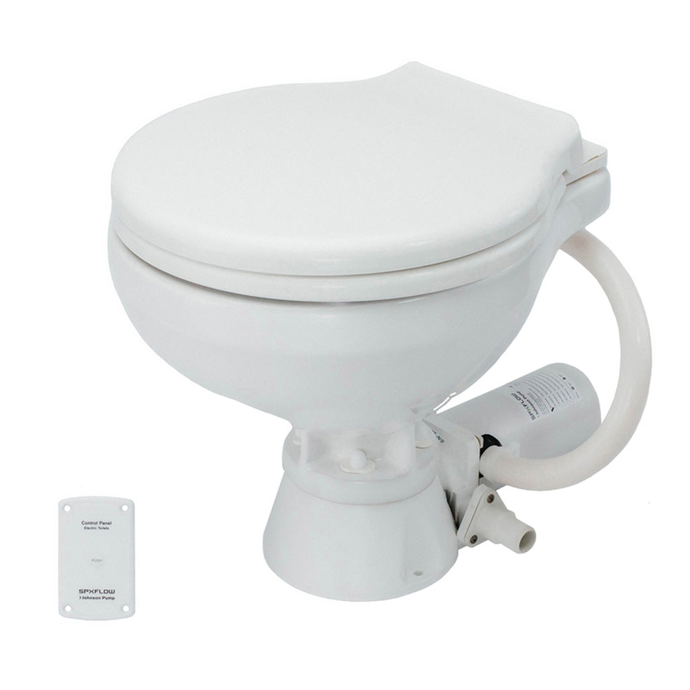 Johnson Pump Standard Electric Toilet - Compact Macerator Style - 24V — marine marine sanitation