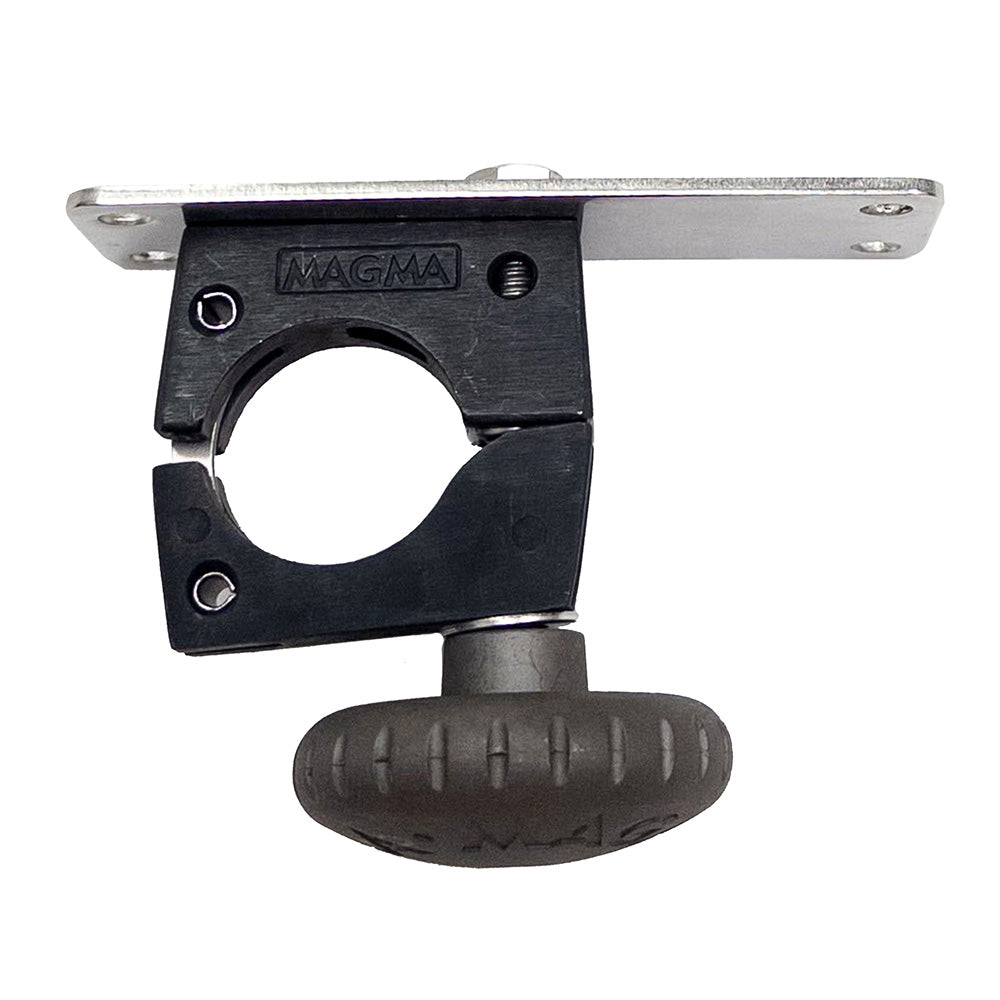 Magma Horizontal Round Rail Mount w/Knob - 1-1/2" — marine deck / galley
