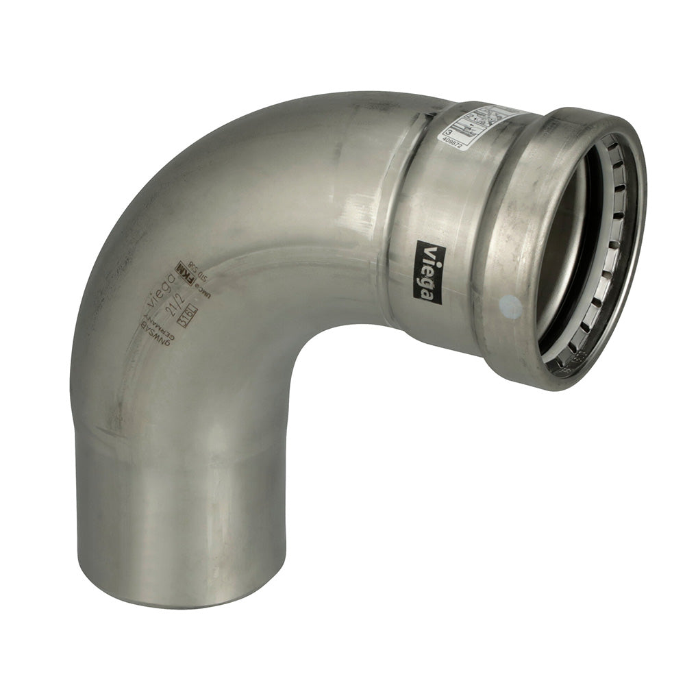 Viega MegaPress 316 FKM 4" 90 Degree Street Elbow — marine fittings