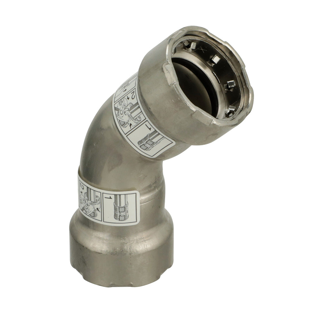 Viega MegaPress 316 FKM 1-1/4" 45 Degree Elbow — marine fittings