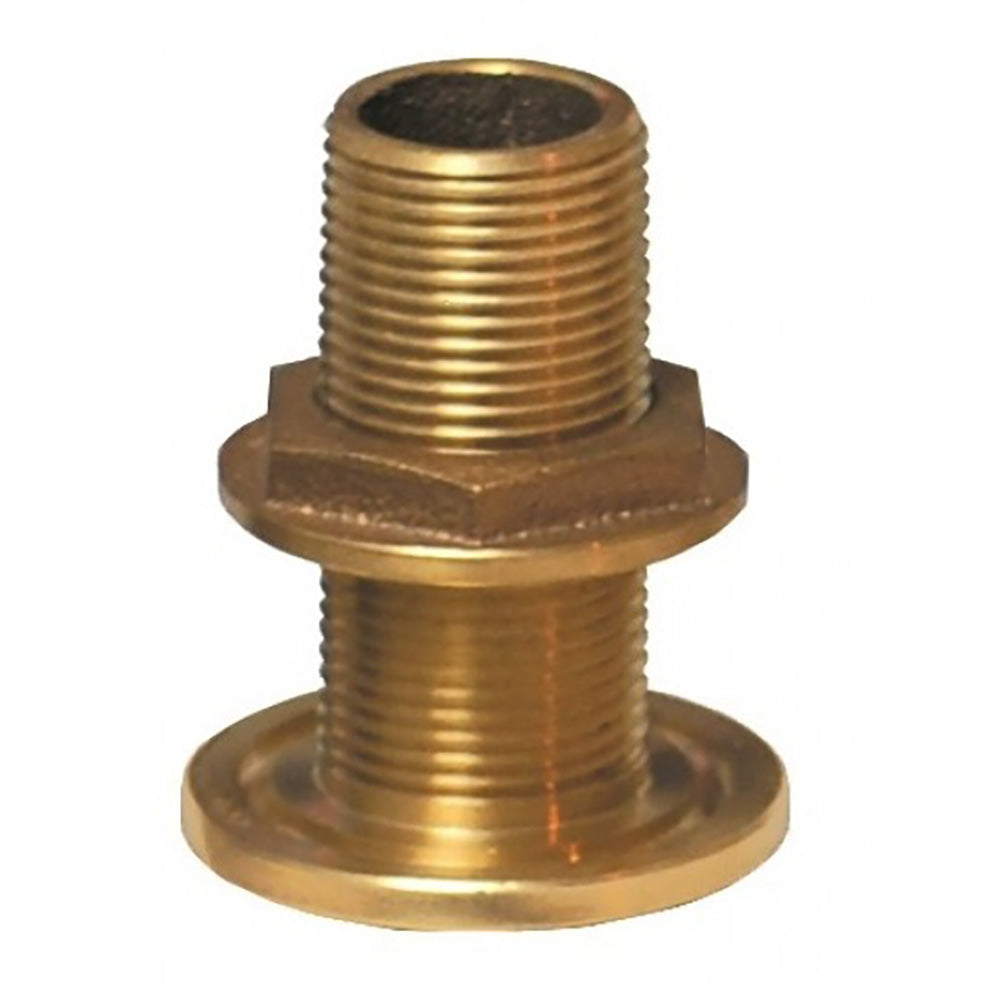 GROCO 3" Bronze Thru-Hull Fitting w/Nut — marine thru-hull fittings