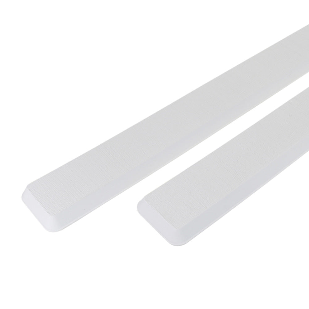 SeaDek Cockpit Coaming Bolster Set (2) - 4" x 39" & 20mm Thick - White w/Brushed Texture — marine deck / galley
