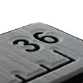 SeaDek 36” Routed Ruler - 6mm - Brushed Texture - Storm Grey/Black — marine deck / galley