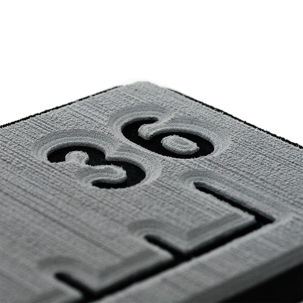 SeaDek 36” Routed Ruler - 6mm - Brushed Texture - Storm Grey/Black — marine deck / galley