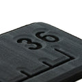 SeaDek 36” Routed Ruler - 6mm - Brushed Texture - Dark Grey/Black — marine deck / galley