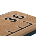 SeaDek 36” Routed Ruler - 6mm - Brushed Texture - Mocha/Black — marine deck / galley