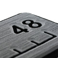 SeaDek 48” Routed Ruler - 6mm - Brushed Texture - Storm Grey/Black — marine deck / galley