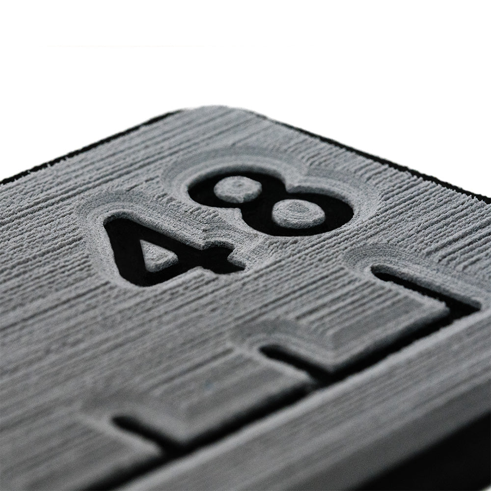 SeaDek 48” Routed Ruler - 6mm - Brushed Texture - Storm Grey/Black — marine deck / galley