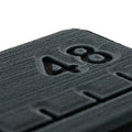 SeaDek 48” Routed Ruler - 6mm - Brushed Texture - Dark Grey/Black — marine deck / galley